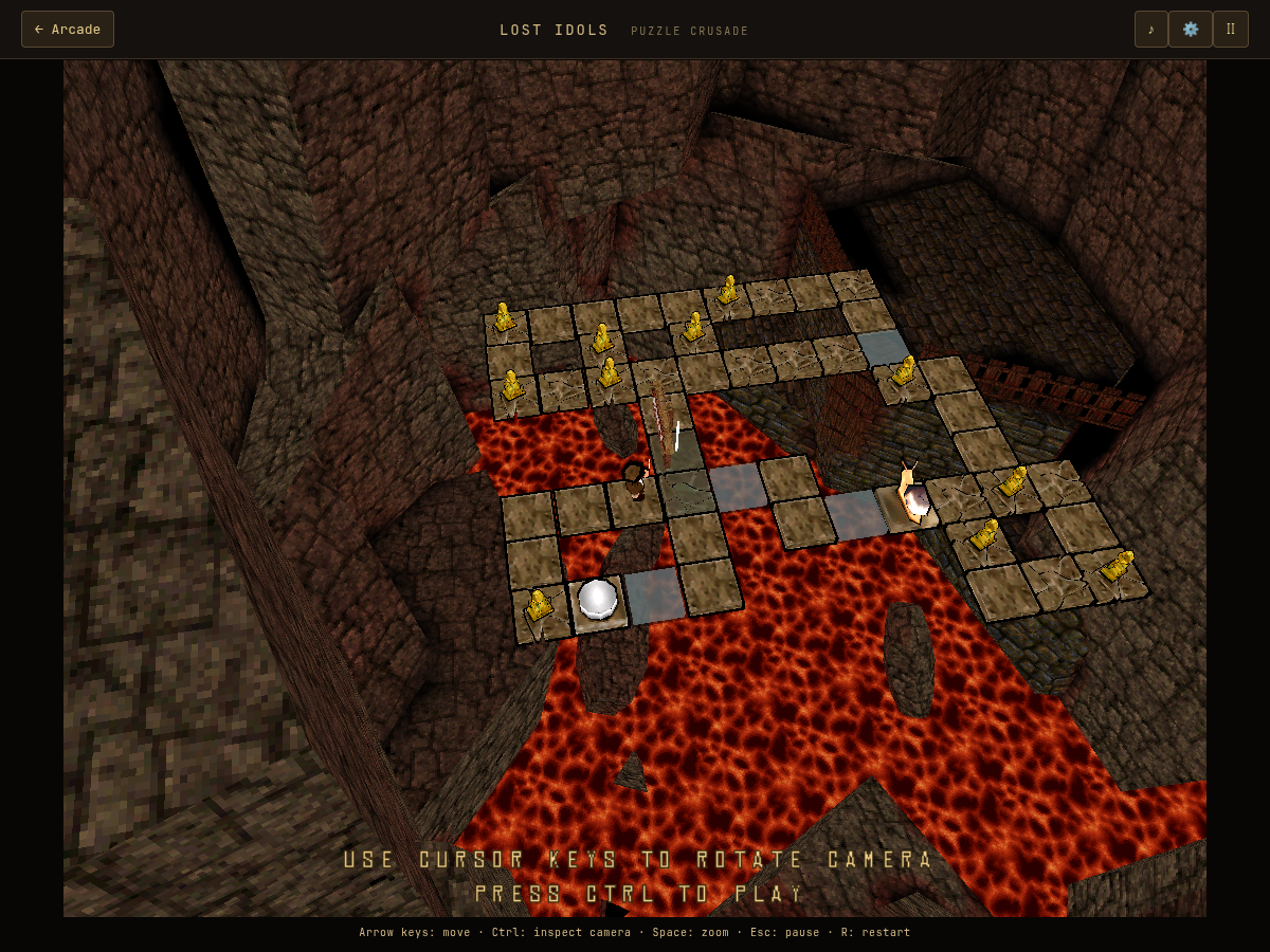 Retained Chromium capture in camera-inspection mode. A rendered puzzle is not evidence that every puzzle was completed.